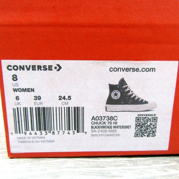 Converse Chuck Taylor All Star HI Embroidered Mystic Womens Size 8 NEW - Picture 14 of 14